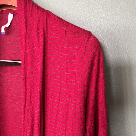 Women’s sz S oversized open front red business casual light cardigan sweater - Picture 3 of 7